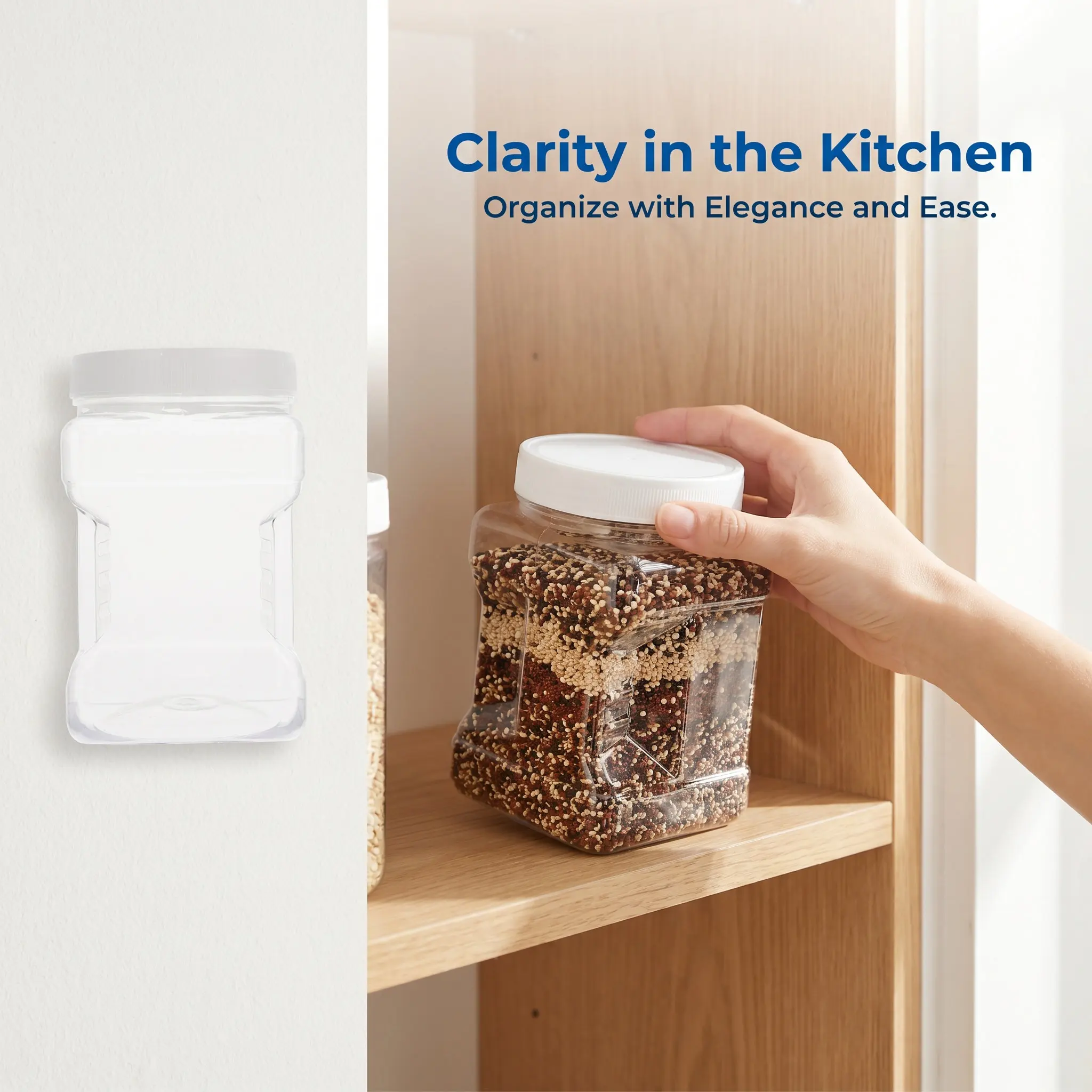 6 Barattoli Trasparenti per Co - Food Storage Square Containers recensione e prezzo