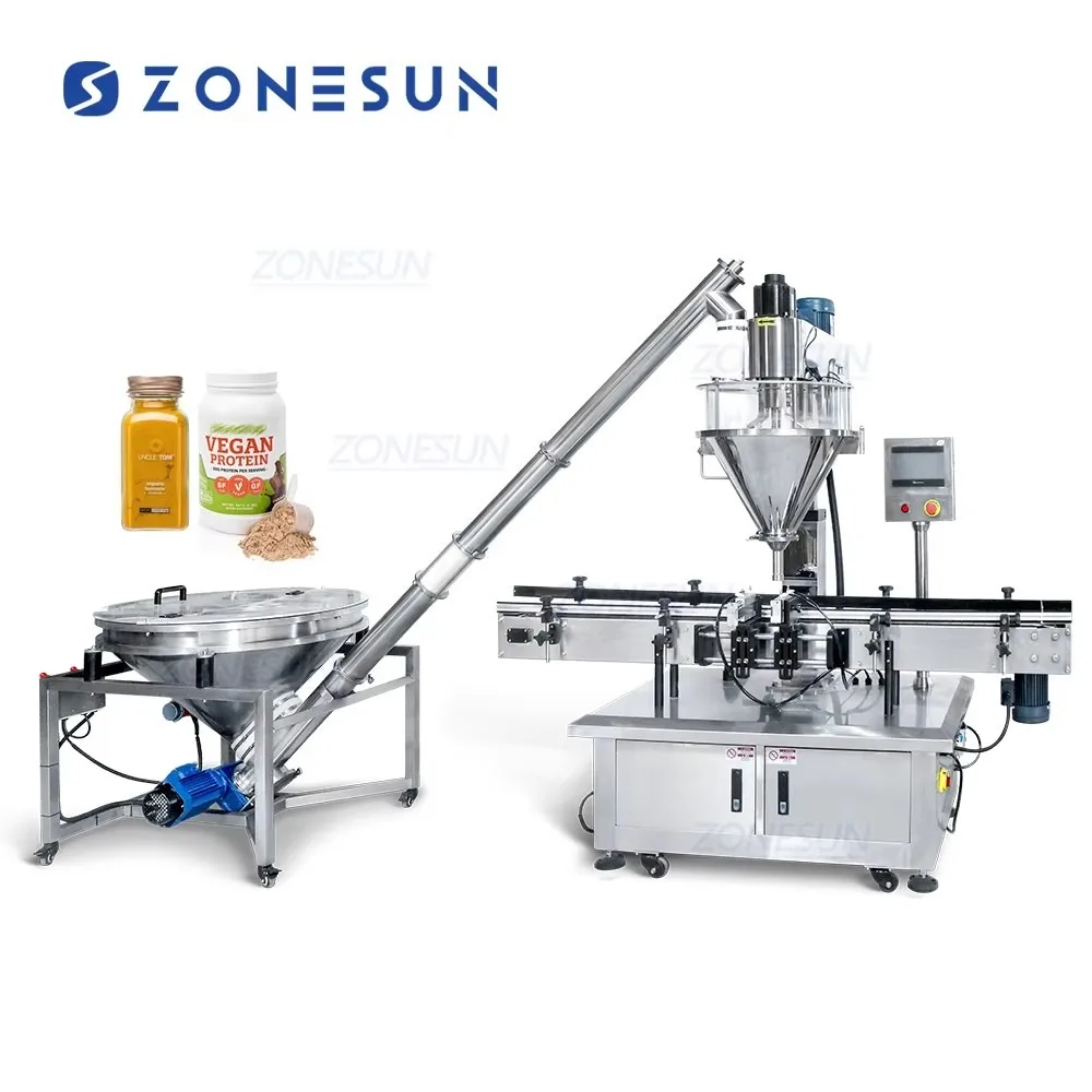 Automatic Single Head Powder Filling Machine Volumetric Screw Feeder Spice Flour Filler for Food Industry