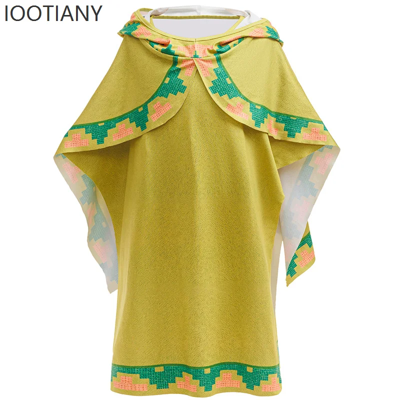 

Cosplay Movie Hooded Cloak Costume Halloween Anime Stage Performance Clothes Carnival Green Robe Cape Set Costumes New 2026
