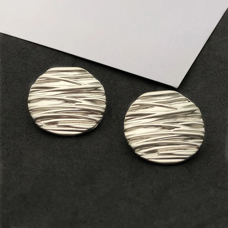 10Pcs/Lot Fashion Stripe Metal Button for Windbreaker Coat Sewing Boutique Buttons Decorative