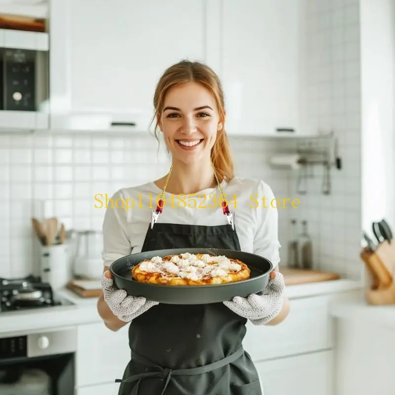 652F 4pcsMulticolor Rustless Steel Napkins Clip Professional Hygienic Tableware Chain
