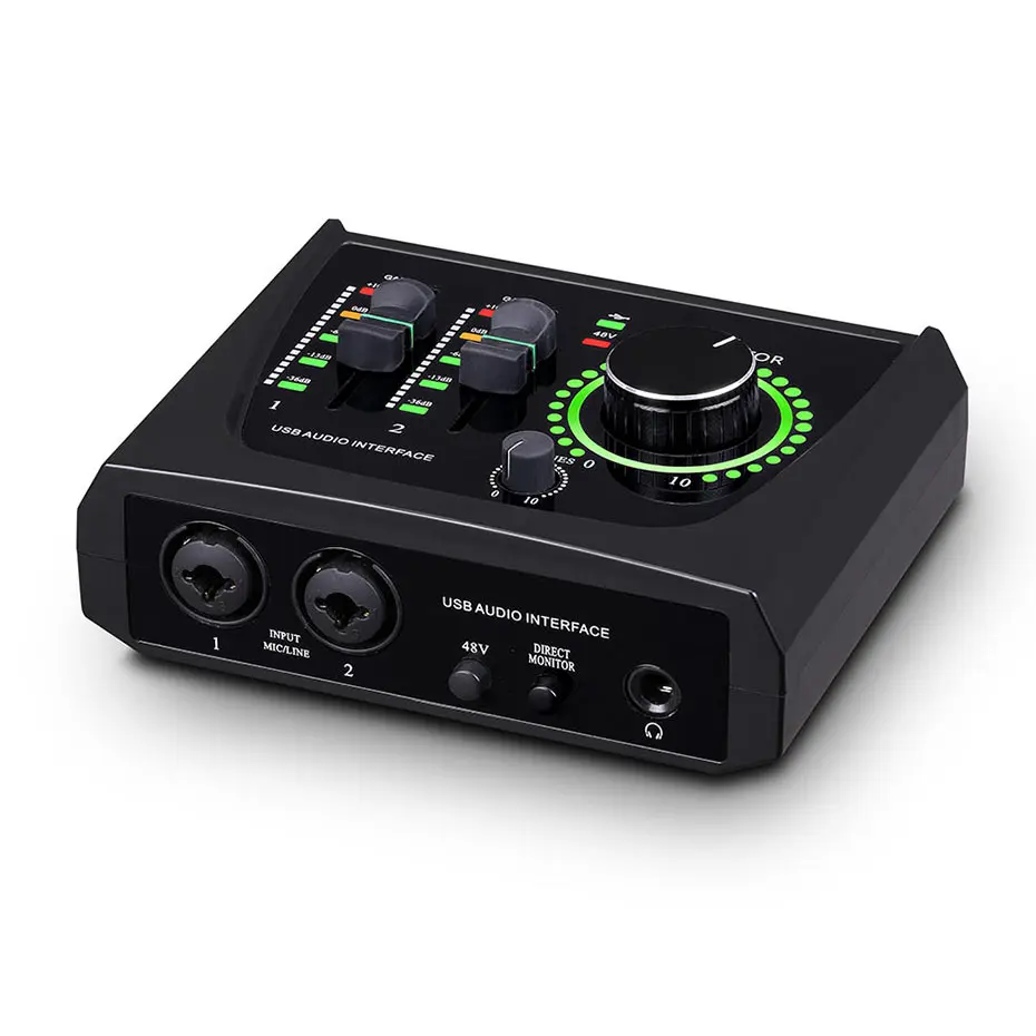 

BMG-22M New Upgrade 16Bit 48KHz Soundcard Interface Professional Recording Studio Equipment