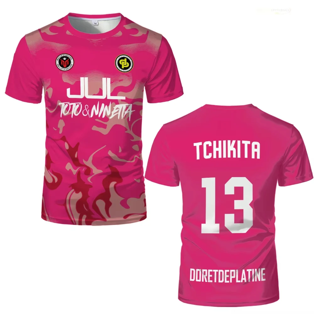 

Summer New Maillot JUL Jersey Tchikita Youth Quick Dry Training Football Men’s Tshirt Casual Fashion Tees Sport Kids/Adult Tops