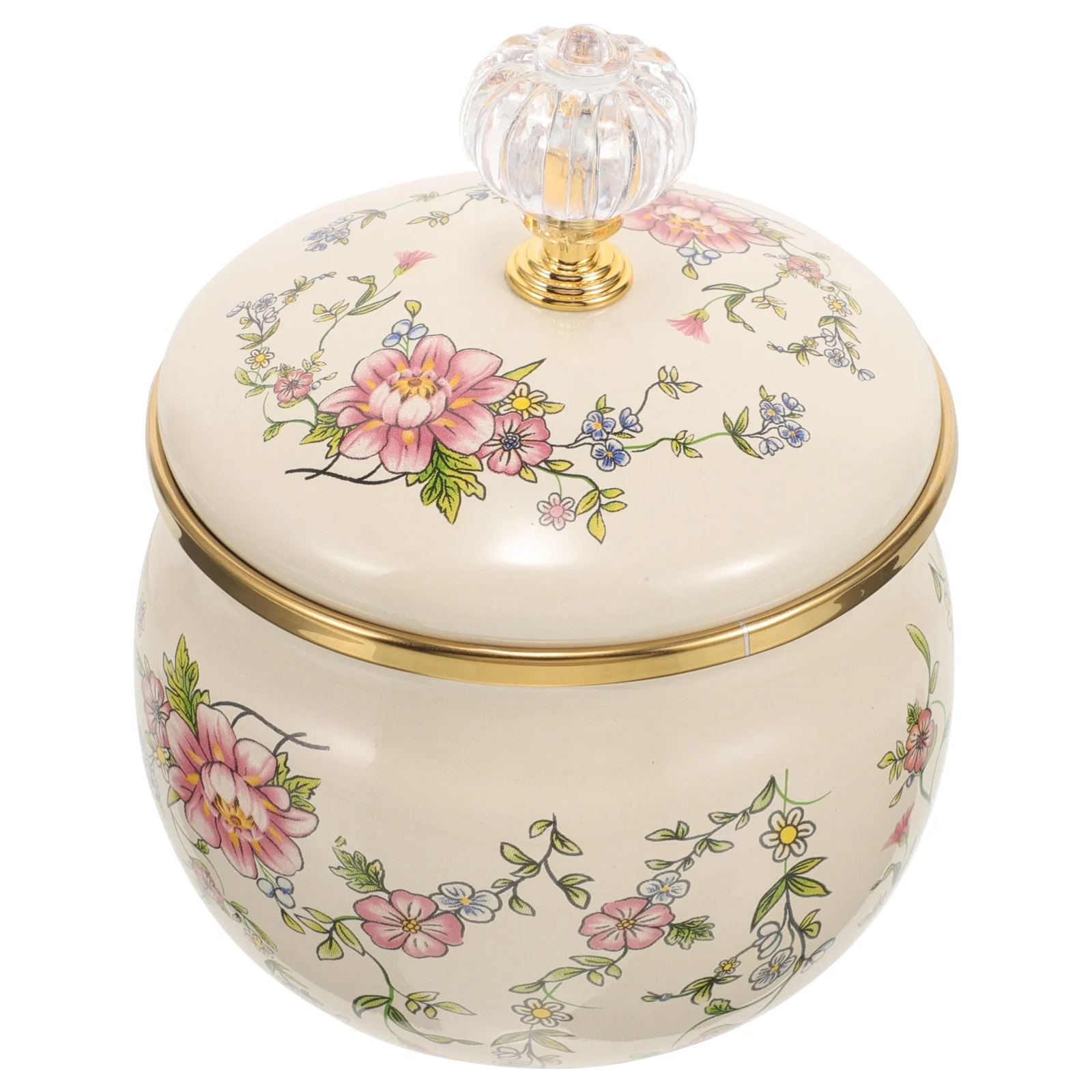 Coffee Can Enamel Spice Jar Food Containers with Lids Canister Salt Sugar jar enamel Storage Canister Kitchen gadgets Spice Jar
