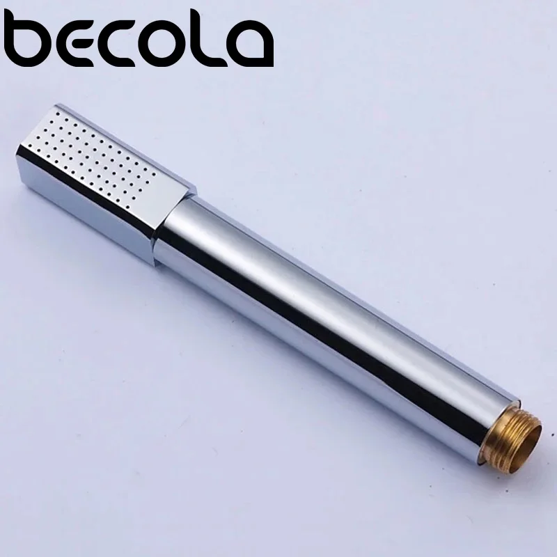 Detaliczna i hurtowa okrągła główka prysznicowa z litej miedzi Luksusowa główka prysznicowa Batnroom Rain Hand Shower Chrome Finish 150cm Wąż ze stali nierdzewnej — zdjęcie 6