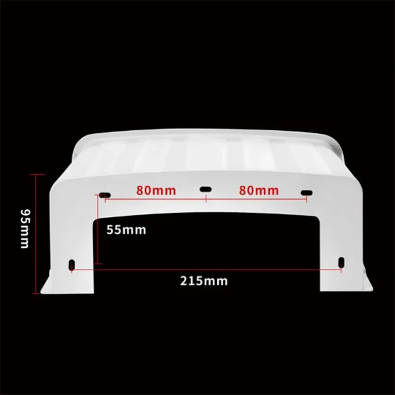 غطاء كاميرا أمان مقاوم للطقس مع حاوية كاميرا مراقبة للحماية من الشمس والمطر ABS للاستخدام الخارجي #5