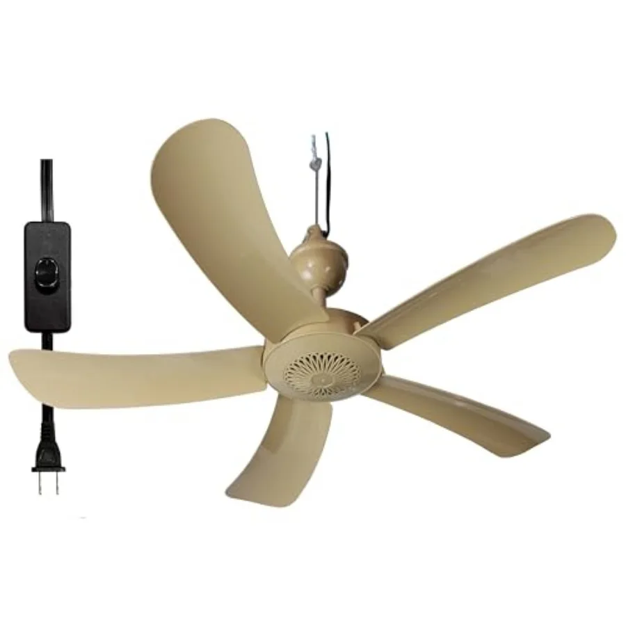 

Pergola Breeze Single Speed 31" Portable Ceiling Fan AC 110V with 15' cord and in-line power switch. Great for Pergolas Gazebos