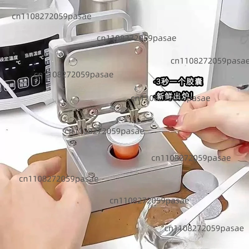 

Машина для запечатывания пустых алюминиевых капсул для кофе своими руками, совместимая с термозапечатывающей пленкой.