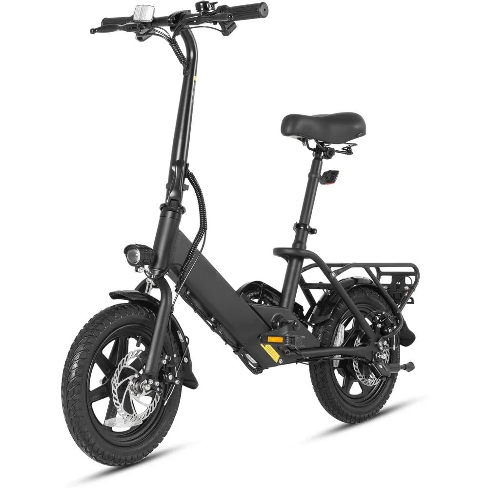 

Commuter City E-Bike with 350W Motor and 36V 7.5Ah Battery,3 Levels Assist, Dual Disc Brakes,14" Foldable ebike with Pedals