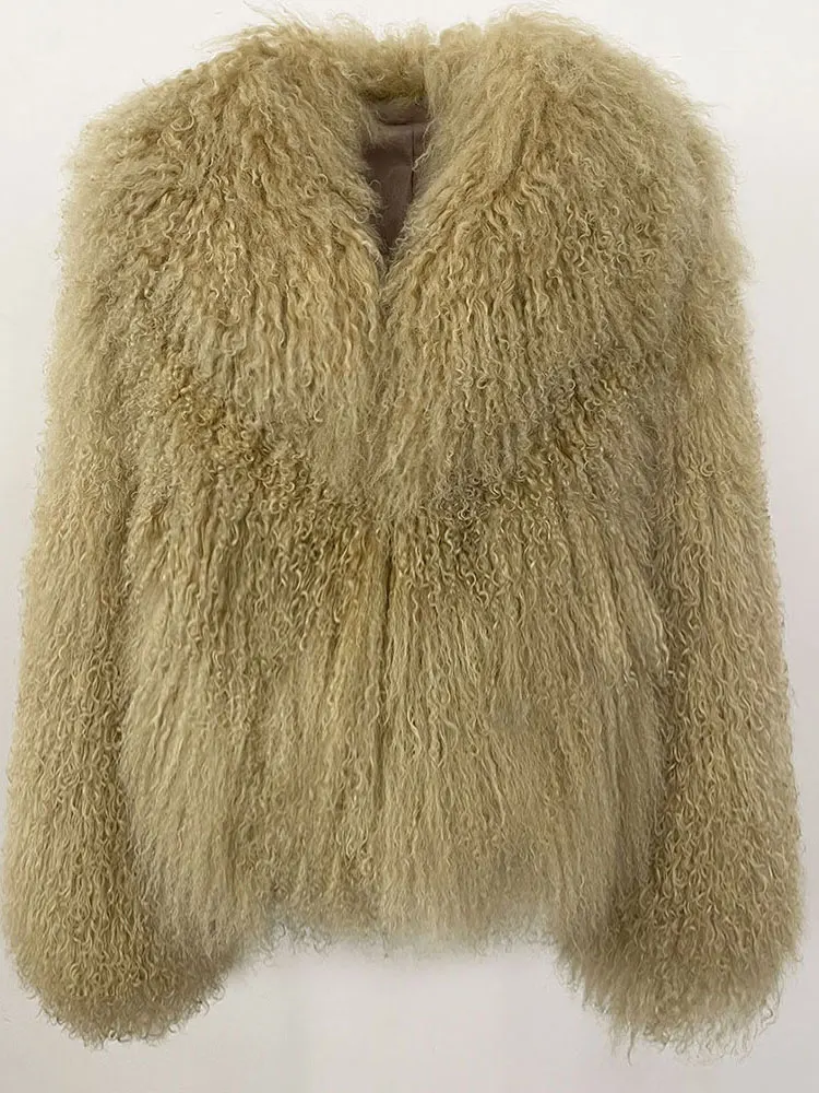 سترة شتوية سميكة جديدة لعام 2025 معطف فرو الأغنام منغوليا الطبيعية ملابس خارجية من الفرو الحقيقي ملابس نسائية للشعر للسيدات #3