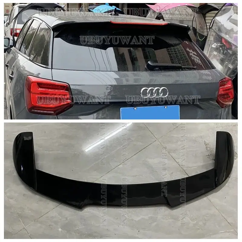 Verwendung für Audi Q2 Auto Spoiler 2018 2019 2020-2023 ABS Kunststoff Auto Dach Spoiler Hinten Schwanz Lippe Flügel Fließheck universal Q2 Auto Flügel