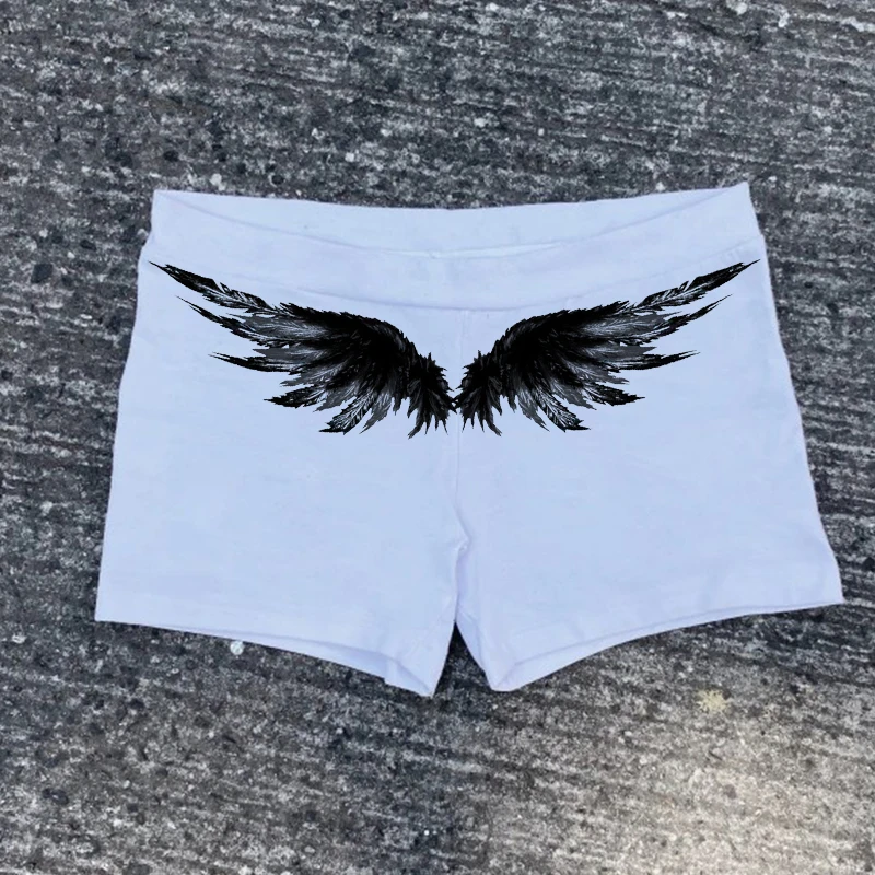 

Летние мини-шорты в европейском и американском стиле с принтом, обтягивающие брюки, ретро, сексуальные, в стиле Y2K, готика, панк.