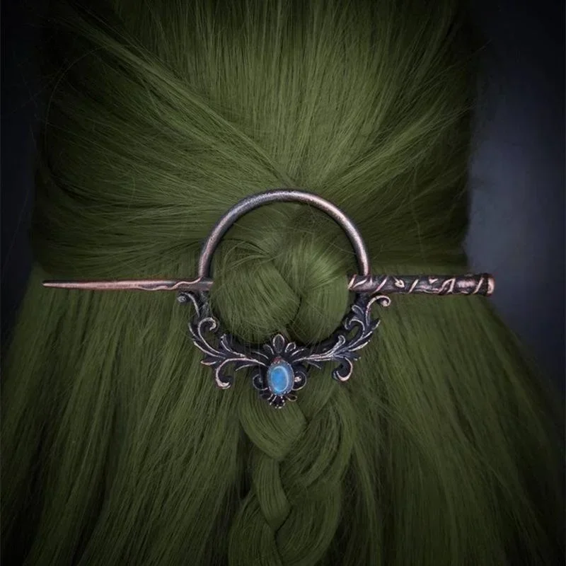 Lady Vintage Metal Chopsticks Nordic Style Headdress Gothic Punk Hair Sticks Girls Hair Accessories for Women Creative Gifts