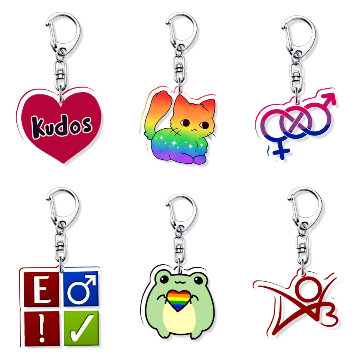 Unser Kreatives AO3 LOGO Stilvoller Schlüsselanhänger Schmuck Geschenke Taschenanhänger Acryl-Schlüsselanhänger-Kollektion Anhänger-Accessoire