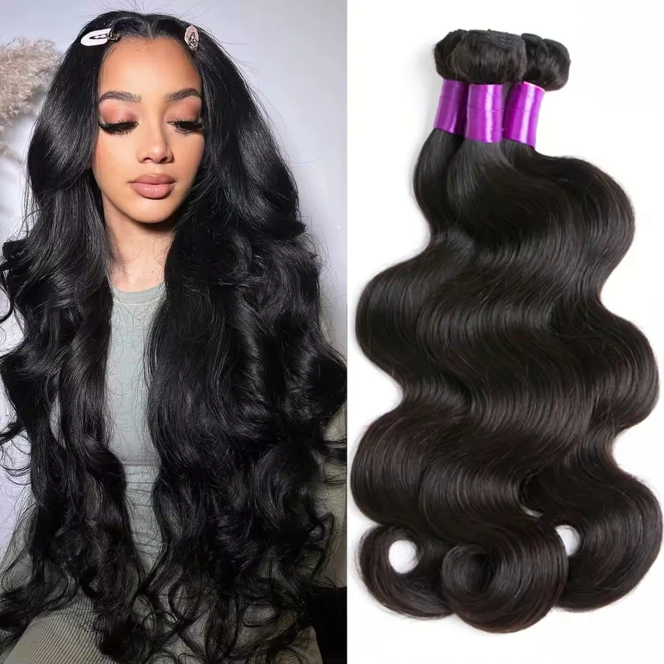 

18A Объемная волна Вьющиеся 30, 40 дюймов, 100% пучки человеческих волос, бразильские 3 4 пучка волос, парик плетения волос, наращивание волос, необработанные парики из натуральных волос