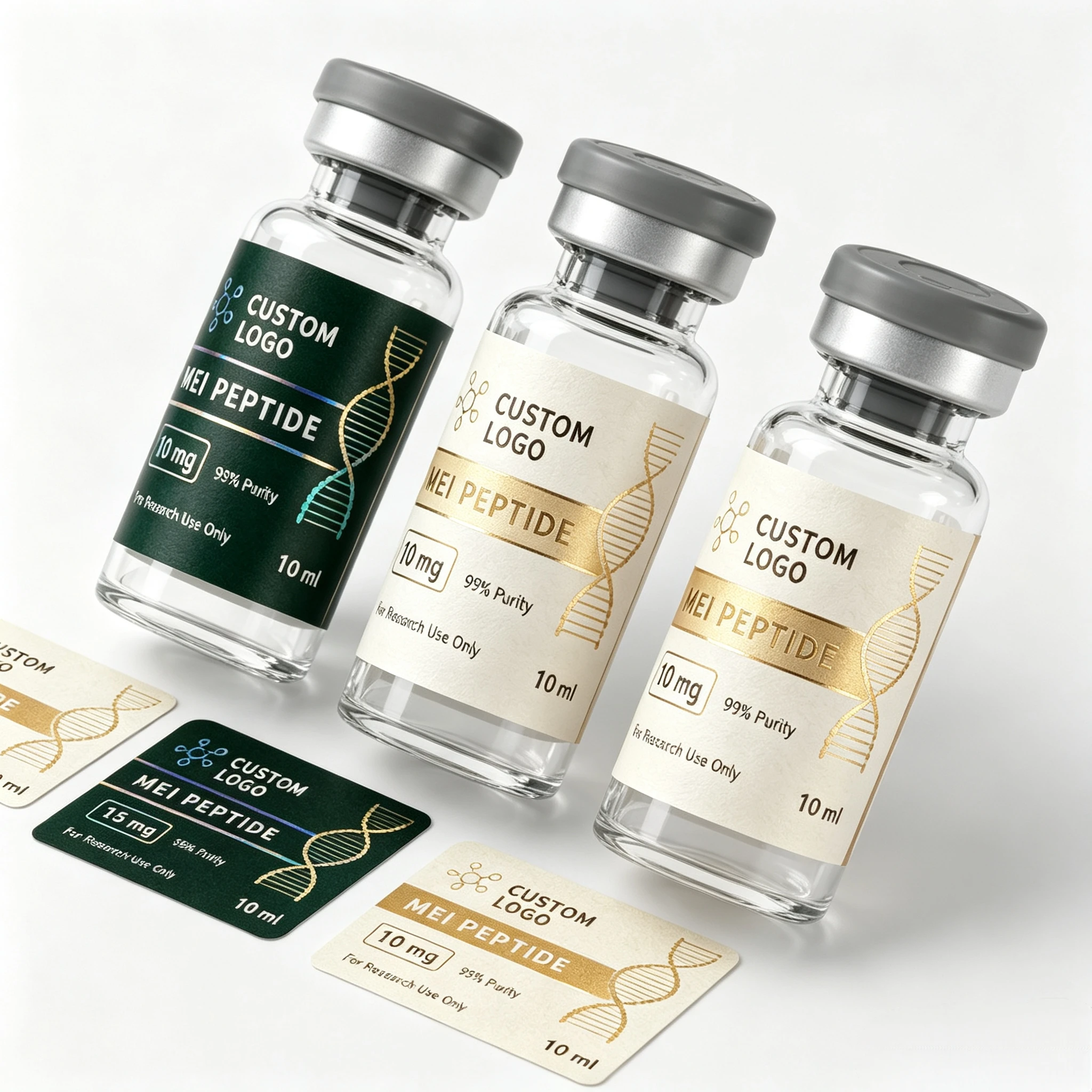 Factory Custom Paper Gift Boxes Durable Individual Packaging Boxes For 3ml 10ml Fitness Peptide Bottles