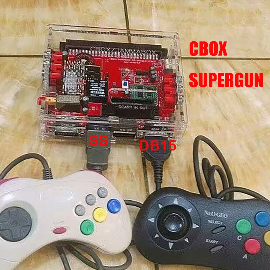 

V1.0 JAMMA CBOX / Super Gun Converter Board to D15P SS Joypad & Saturn Gamepad for JAMMA PCB box MVS Motherboard