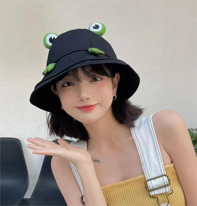 Child-Parent Frog Bucket Hat With Claw For Women Summer Autumn Panama Sun Hats Outdoor Hiking Beach Fisherman Cap Girls Bob Caps