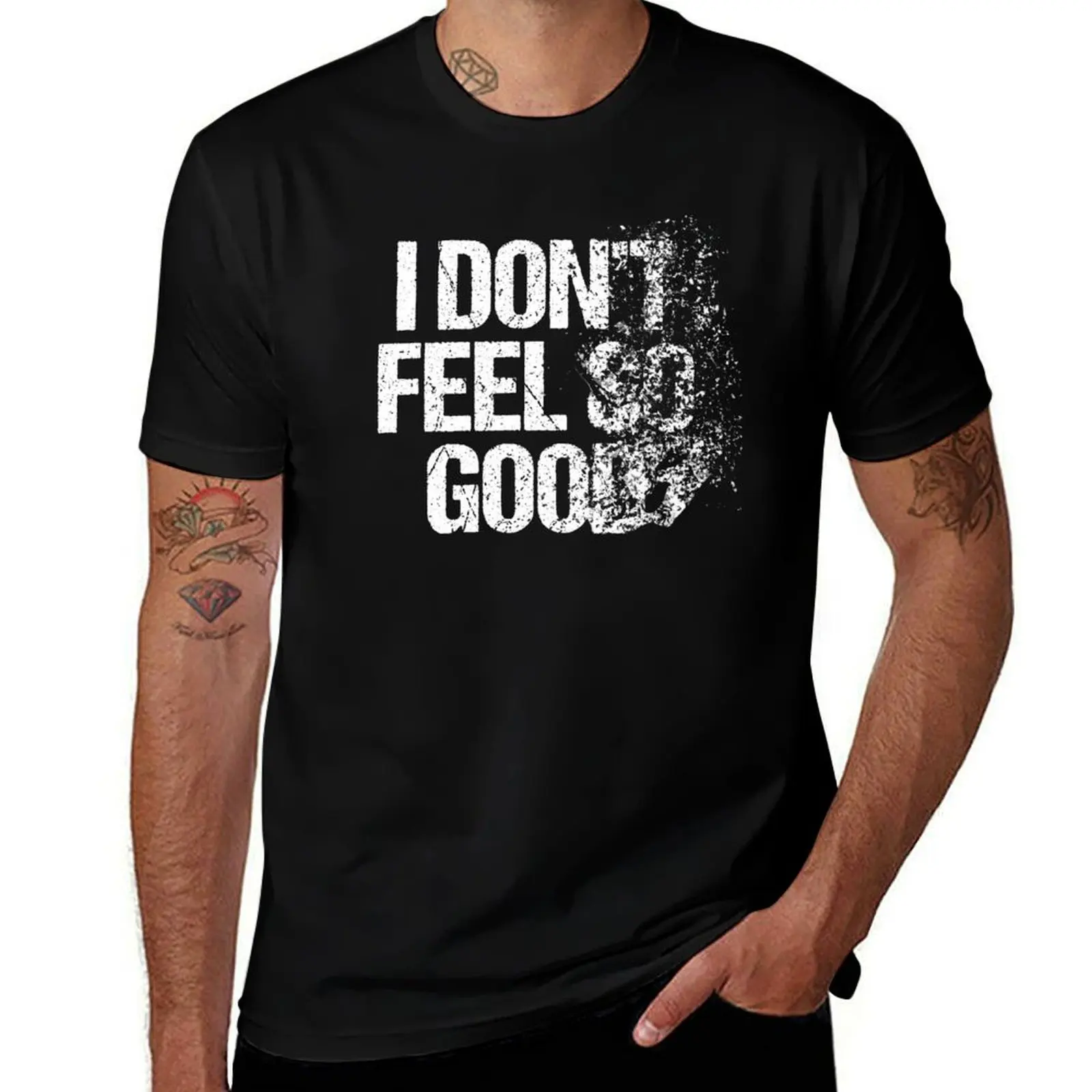 

I Don't Feel So Good Disintegrate Funny Hero Shirt Face Mask T-Shirt t shirt men 100% cotton luxury brand T-Shirt