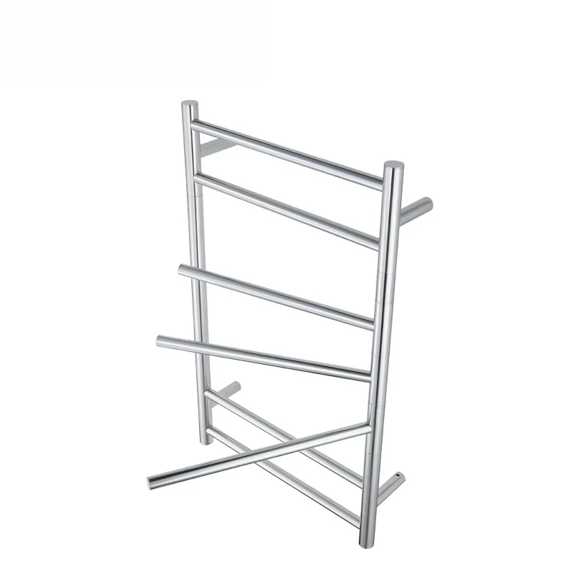 Роскошный вращающийся вешалка для полотенец из нержавеющей стали с подогревом, современный дизайн для современной ванной или кухни