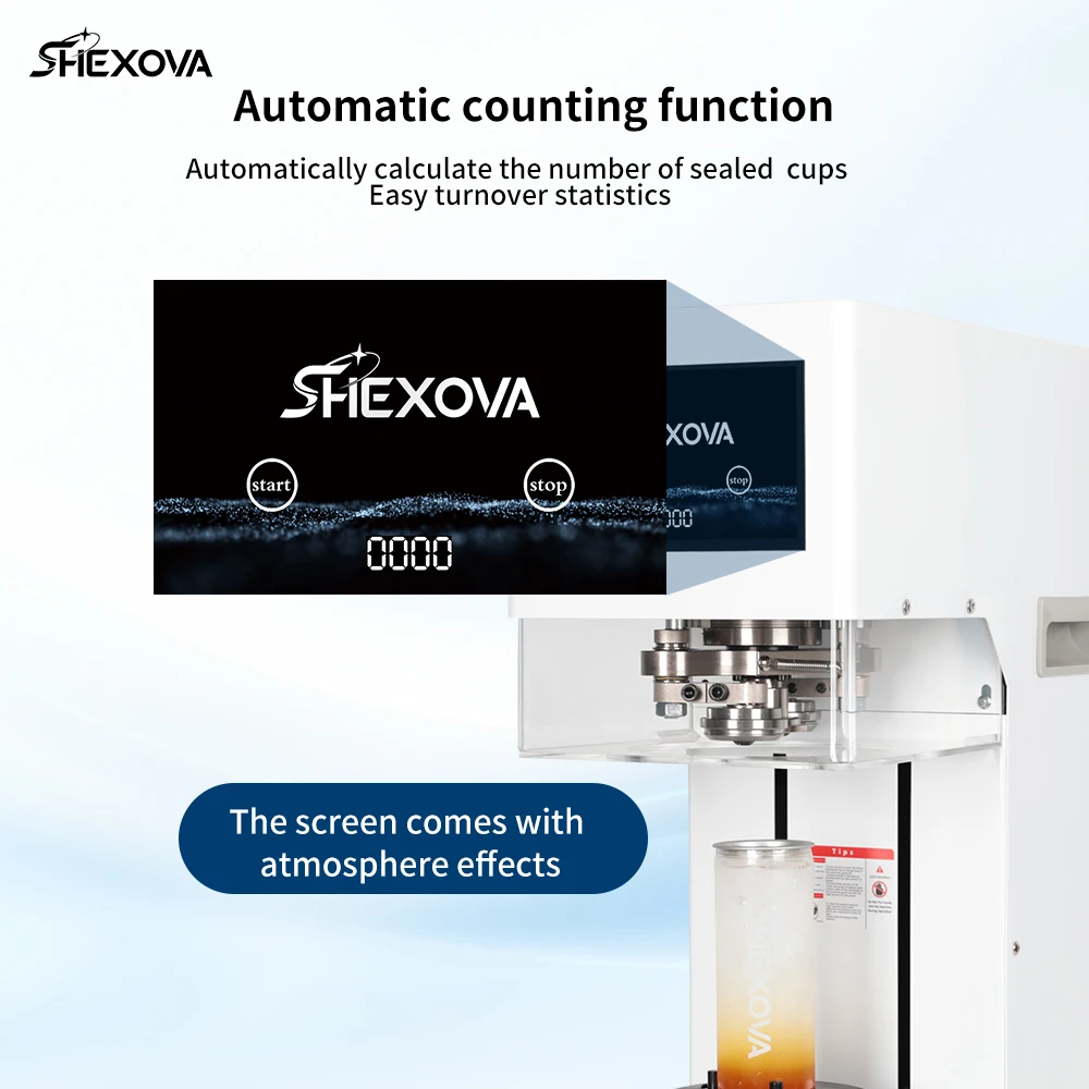 

Коммерческая электрическая полностью автоматическая машина для запайки пластиковых банок TULX для пива, соков, напитков, банок ПЭТ, бабл-чая