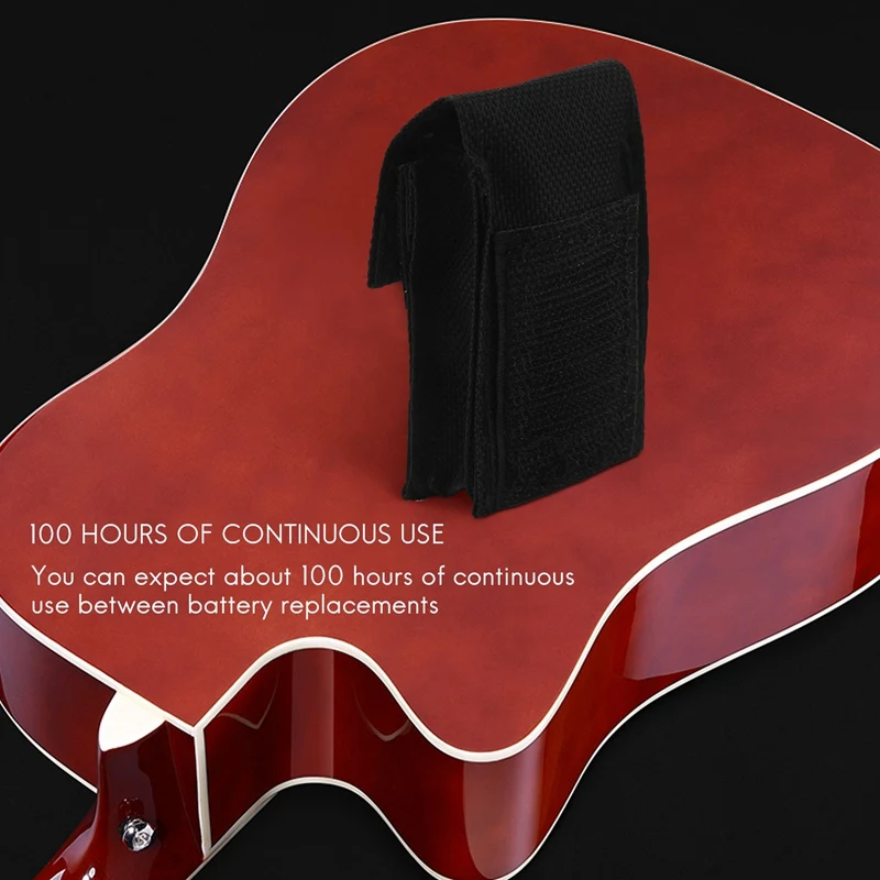 

Sound hole adjustment pickup Under Saddle Piezo Pickup Onboard Preamp System for Acoustic Guitar