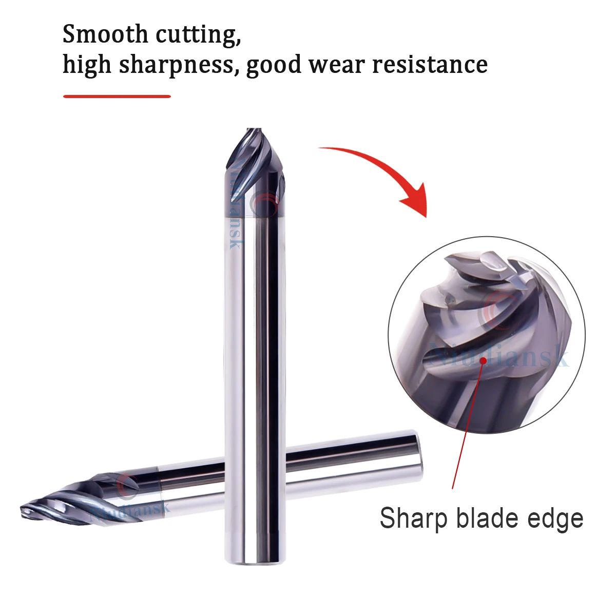 Spiral Chamfering Knife 30 Degrees/60 Degrees/90 Degrees/120 DegreesCNC Tungsten Steels Efficient Chamfering Knife Alloy Coating