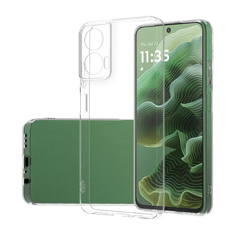 Para Motorola Moto G35Simple Slim Soft TPU transparente funda de teléfono para Motorola Moto G35 G55 G85 G75 5G Fundas Capa