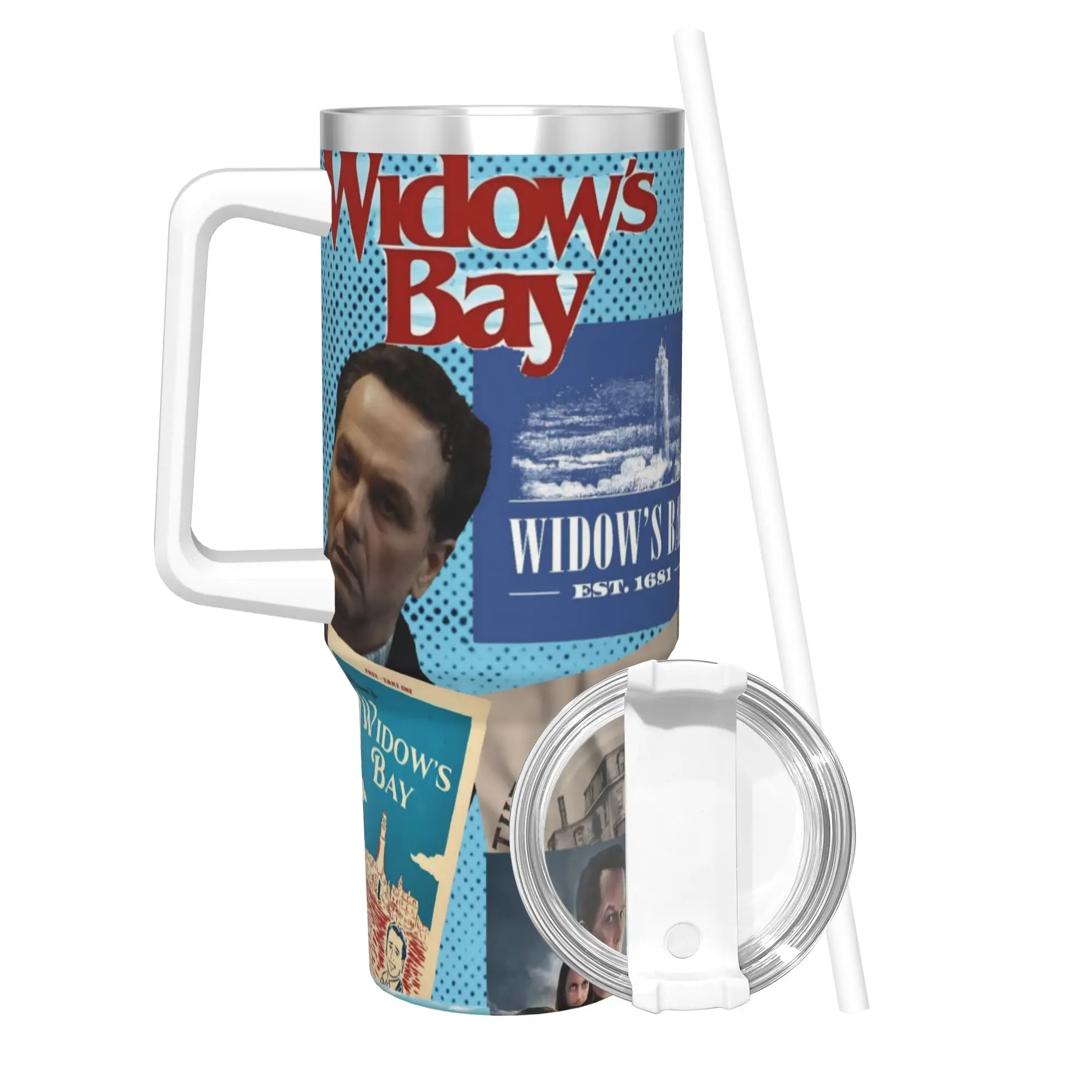 Widow's Bay Horror Movie 2026 40oz Tumbler Stainless Steel Double Wall Vacuum Insulated  Cup With Straw