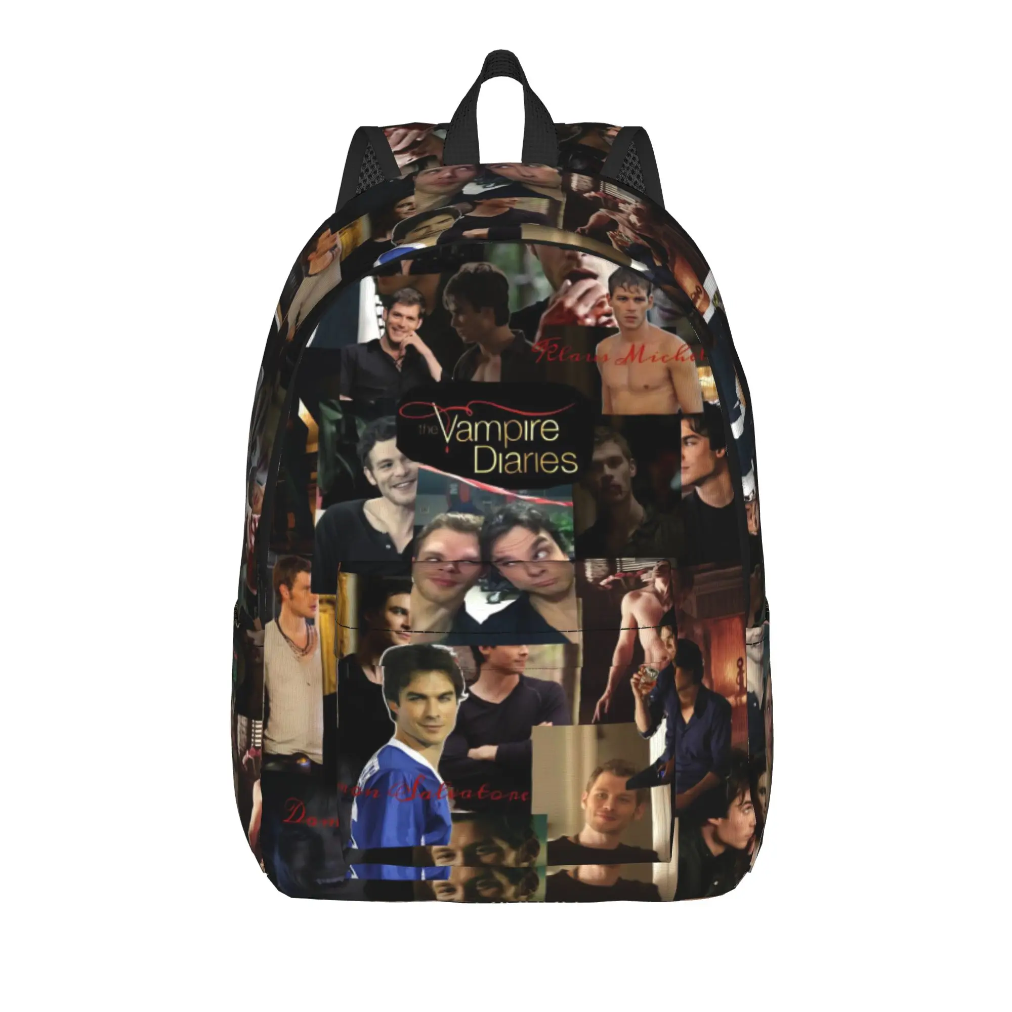 The Vampire Diaries Resuable Movie Backpack Damon Salvatore Backpacks Unisex College Pattern School Bags High Quality Rucksack