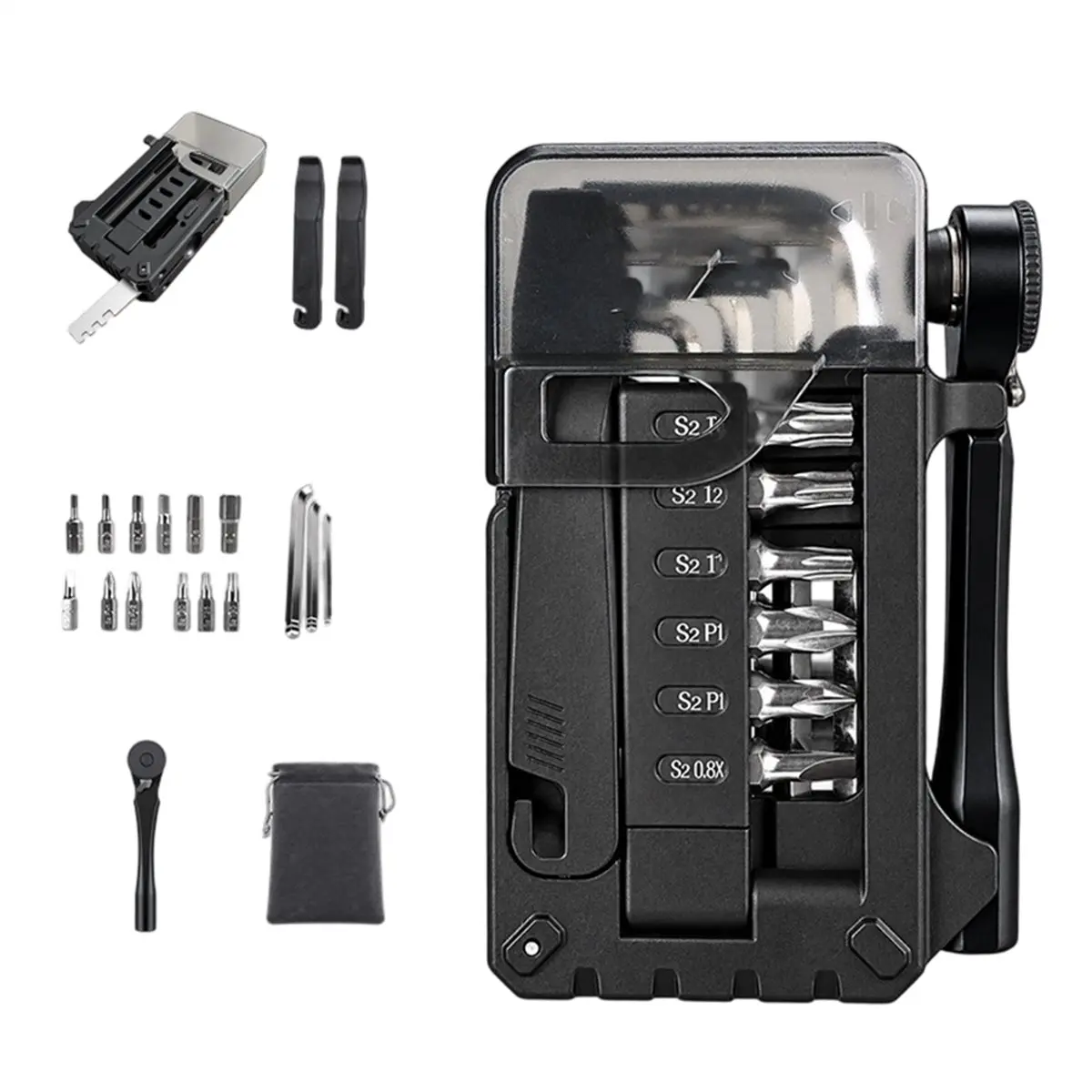 Bike Tool Kit for Mountain Road Bike Repair Maintenance, Compact Folding Bicycle Multi Tool Set