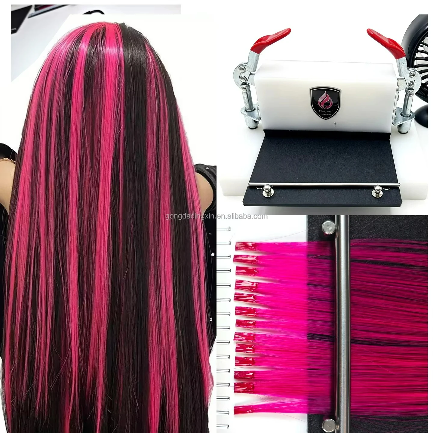 Professional Stainless Steel Hair Extension Tool Ultra Fine Tip Precision Bonding System Invisible Seamless