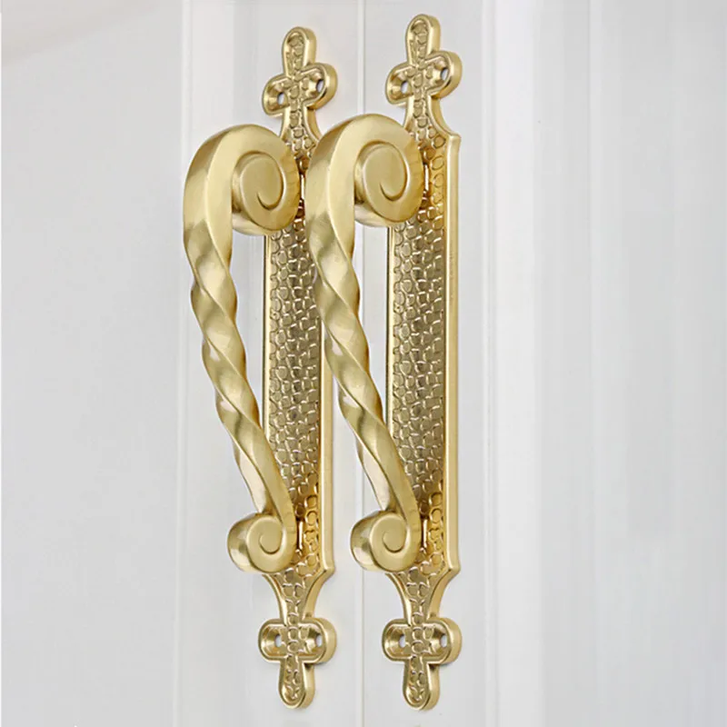 

Ретро латунная дверная ручка сарая, сверхмощные раздвижные ворота, дверные ручки для отеля, спальни, мебельная фурнитура, ручка шкафа с винтами