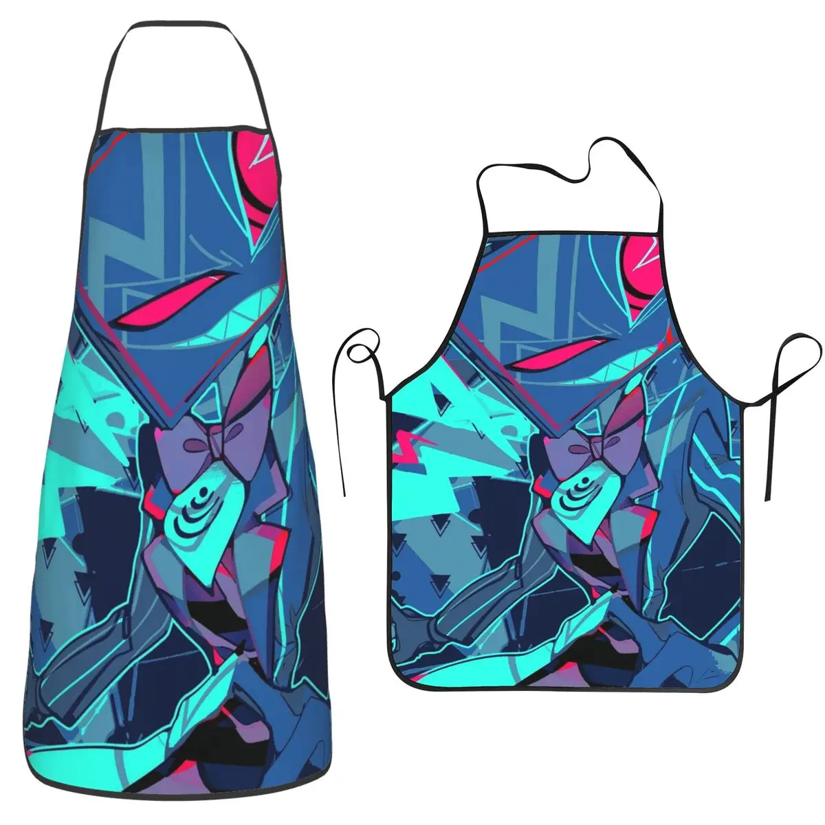 

Fizzarolli Helluva Boss аниме фартук шеф-повар кулинария Tablier нагрудник без рукавов кухонный сарафан для уборки для женщин и мужчин живопись