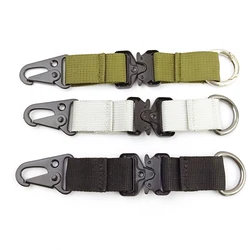 Outdoor Camping Tactics Buckle MOLLE Nylon Ribbon Hang Chain Key Chain Tactical Climbing Buckle Eagle Beak Hook
