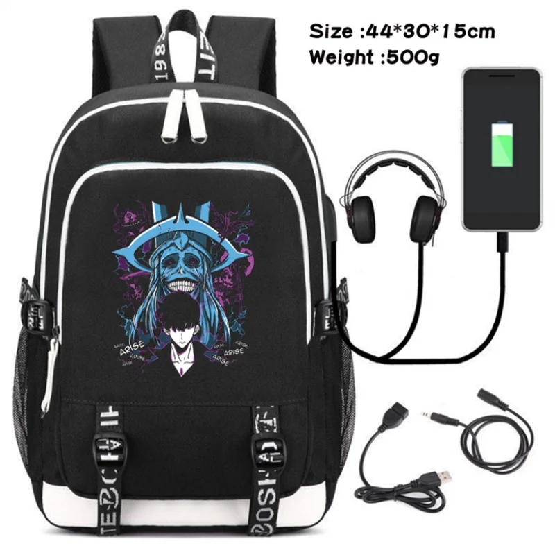 

Anime Solo Leveling Backpack Teenarges Schoolbag Children Back To School Girls Boys Fashion Shoulder Laptop Outdoor Bags Mochila