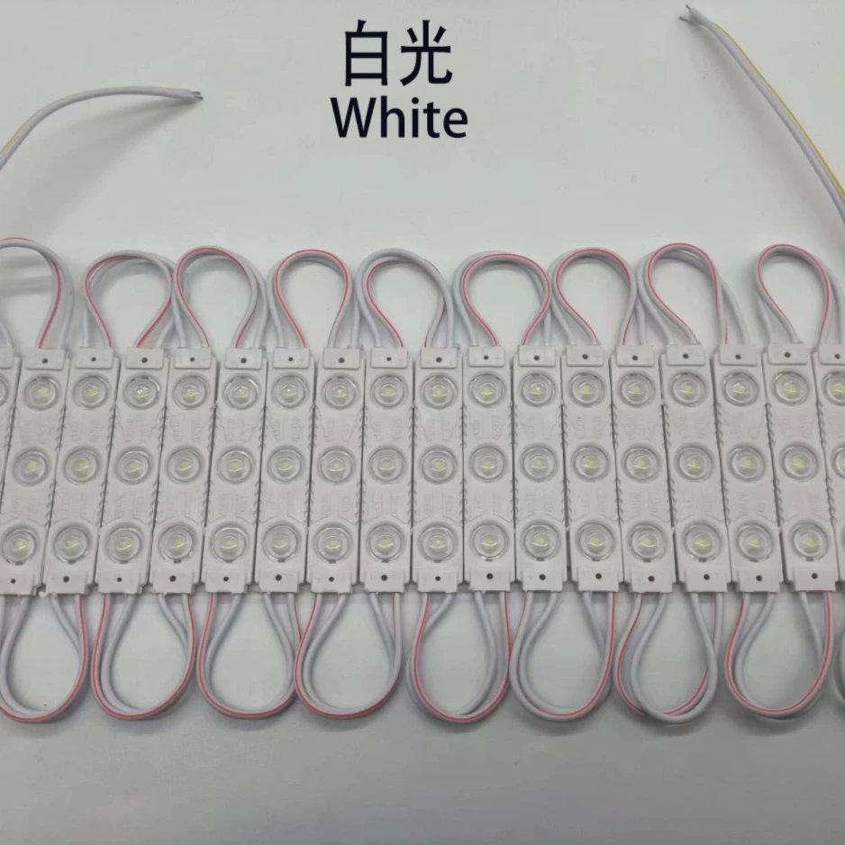 Wodoodporny 12 V 2835 3 diody LED 1,5 W Moduł LED do formowania wtryskowego o wysokim świetle, super jasne moduły LED oświetlenie