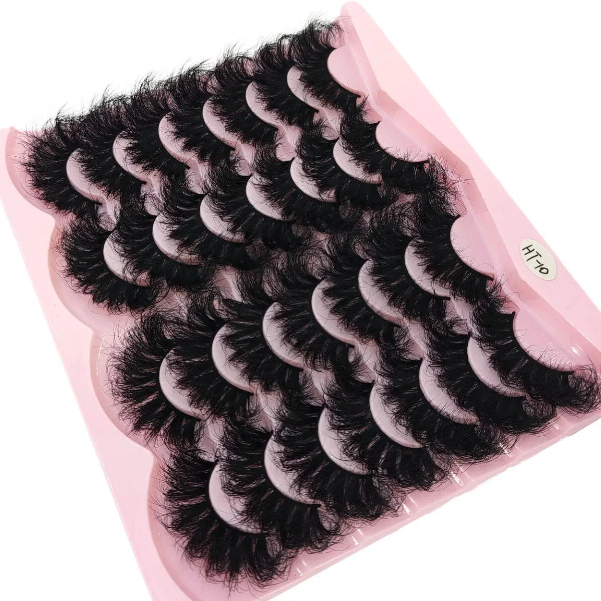 ใหม่ 14 คู่ขนตาขนมิงค์เทียมขนตาขนมิงค์ฟูติดทนนานขนตาหยิกที่มีศักยภาพขนตาหนาขยาย