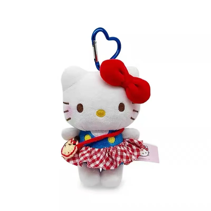 Dernière Hello Kitty classique debout sac à dos porte-clés pendentif Kawaii peluche jouet poupée dessin animé Anime mignon et amusant poupée