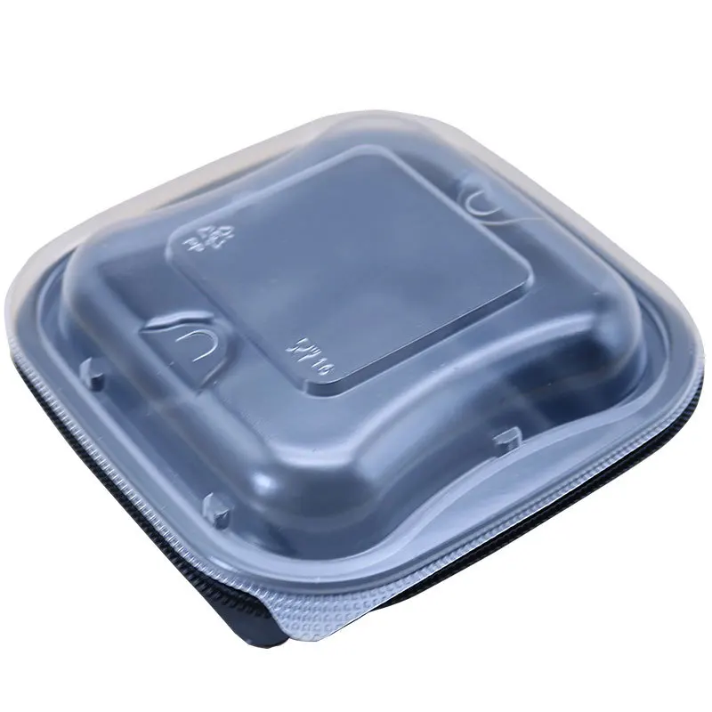 Custom PP Lunch Box Disposable Packaging Blister Packing Box Bento Takeout Box Salad Bread Vegetable Fruit Wholesal