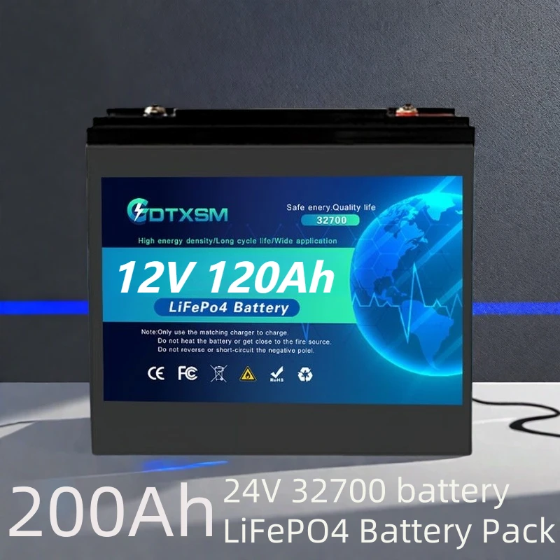 

original 32700 12V 120AH LiFePO4 battery has a built-in 100msrv rechargeable Ferrous lithium phosphate solar off-grid battery.
