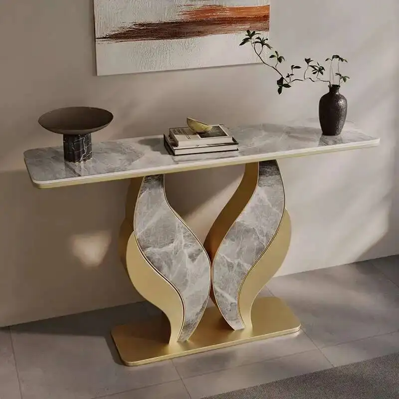 

Design Nordic Vintage Living Corner Room Table Metal Luxury Classic Table Minimalist Office Tavolo Soggiorno Hallway Furniture