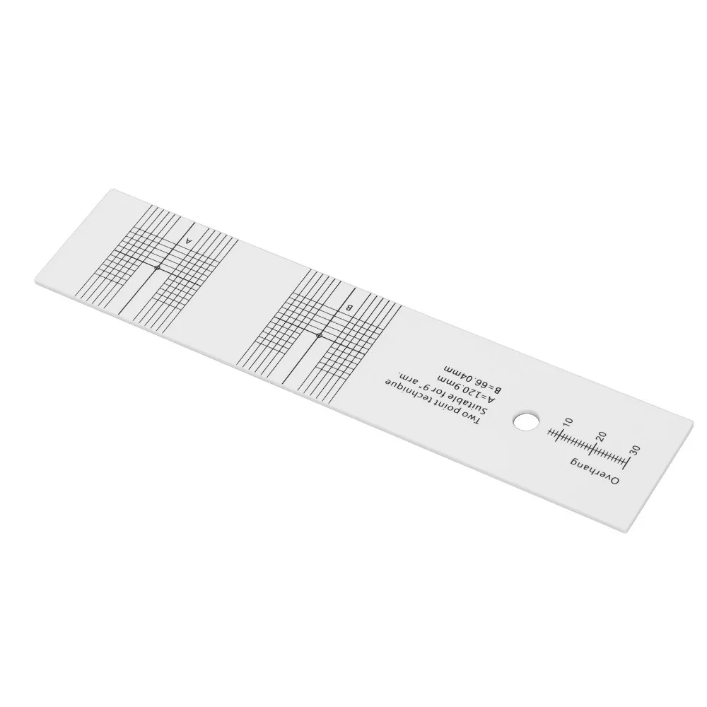 Acrylic Turntable Protractor Calibration Ruler Turntable Calibration Tool Protractor for LP Phono Measurement