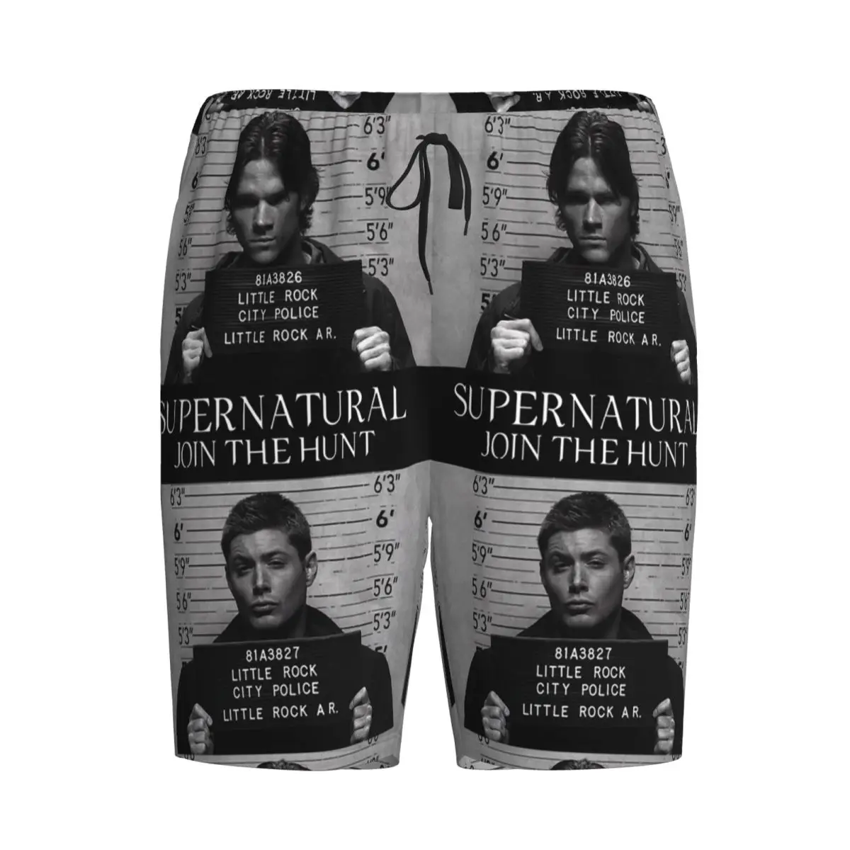 

Мужские пижамные штаны Custom Supernatural Mugshots Sam And Dean, шорты для сна, домашние брюки, нижняя часть пижамы