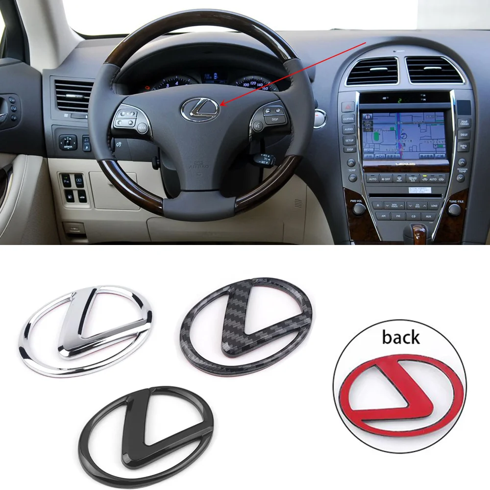 3D Steering wheel logo replacement paste for Lexus ES240 ES250 ES350 IS250 IS300 RX270 GS NX300 RX300 RX350 RX400H SL430 CT200