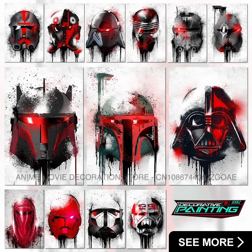 

Watercolor Star Wars Character Avatar Canvas Painting Wall Art HD Printing Movie Poster Home Decorative For Living Room Pictures
