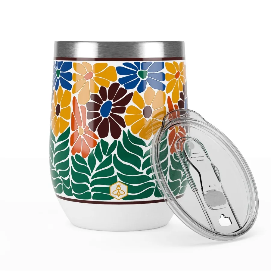 12oz Insulated Stainless Steel Stemless Wine Tumbler Faith