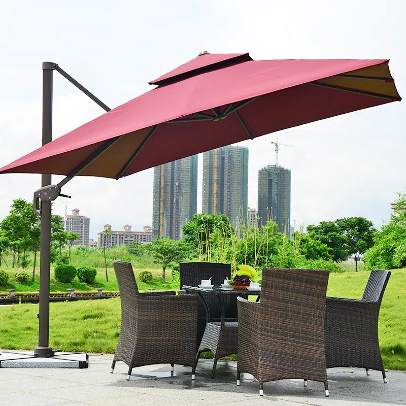 360 Degree Rotatable Large Upgraded Outdoor Patio Umbrella Unique Design For Garden Backyard Beach Furniture