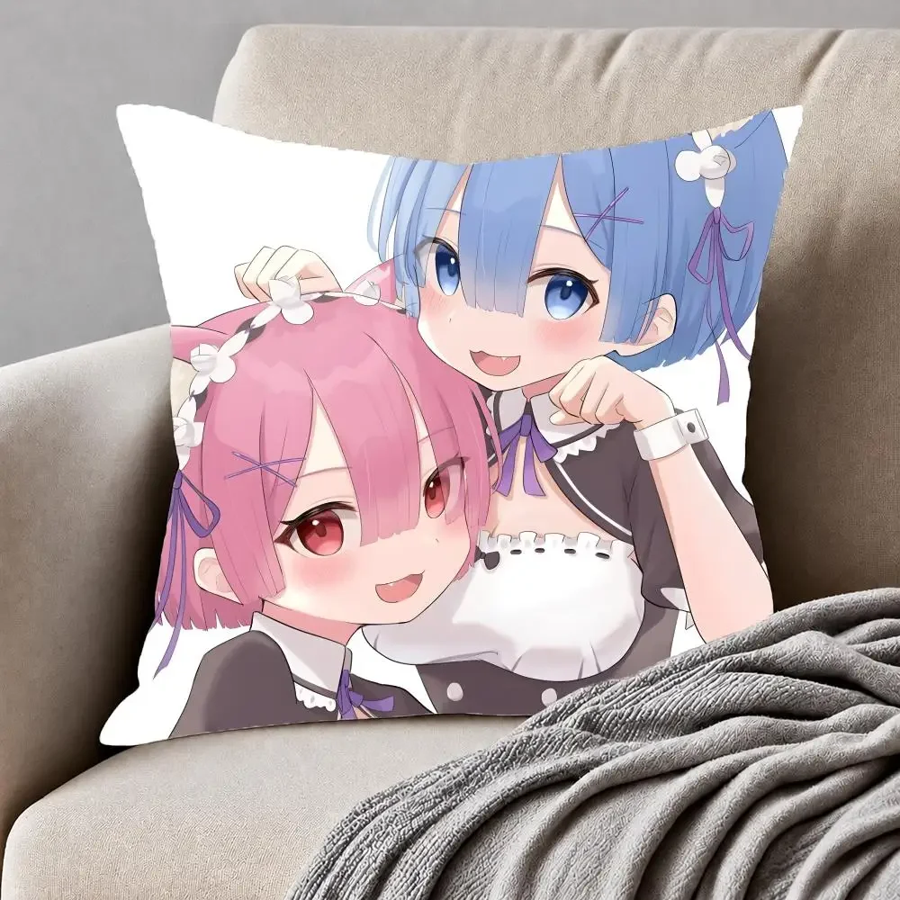 Dark fantasy anime ReZero Starting Life in Another World Cushion Cover Modern Minimalist Cushion Cover Living Room Home Decor