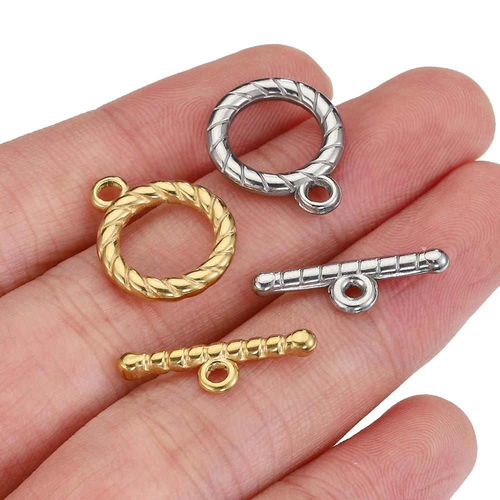 4Sets Rvs Ot Slotje Rechthoek Ot Connectors Voor Sieraden Maken Diy Ketting Armbanden Haken Levert